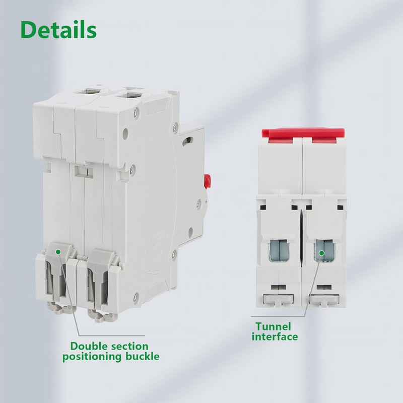 Wengart DC Isolator Switch DZ47-63Z, 25 A, 500 V, 35