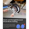 FAITIO Drum Brake Measuring Tool – Brake Resetting Gauge for