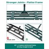 Forvenora Lawn Leveling Rake 45"x10", Yard Leveling Rake with Wall-Mount