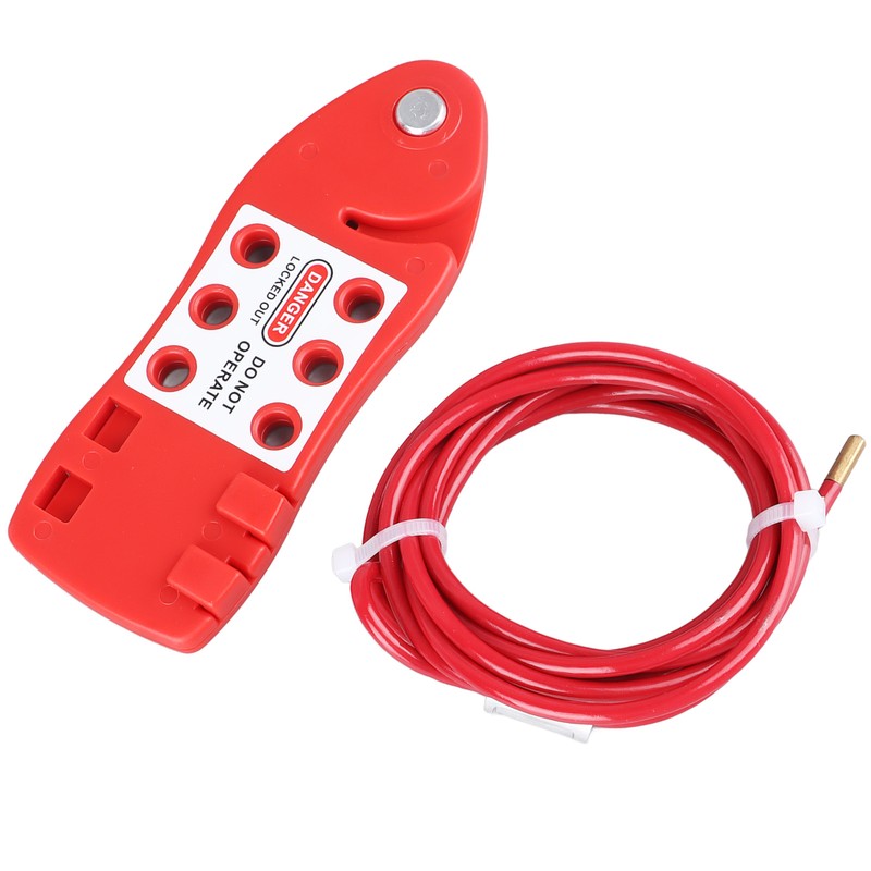 Adjustable Cable Lockout Fish Shaped Stainless Steel Safety Cable Lock