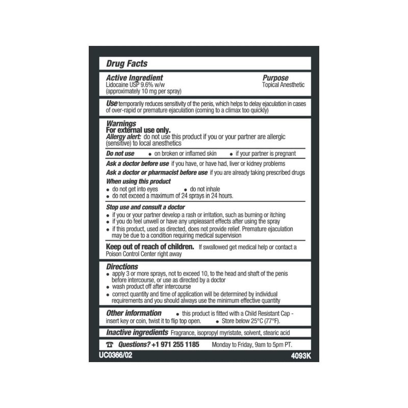 Stud 100 Male Genital Desensitizer Spray 0.44 oz (Pack of