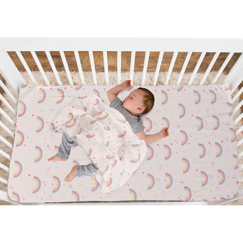 2 x Cot Bed Fitted Sheet 100% Cotton 200 Thread