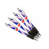 Rollerball Pens with Union Jack Design, Set of 4 Pens,