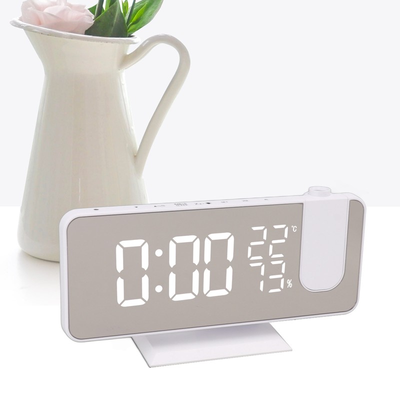 FM Radio LED Digital Smart Alarm Clock LED Digital Projection