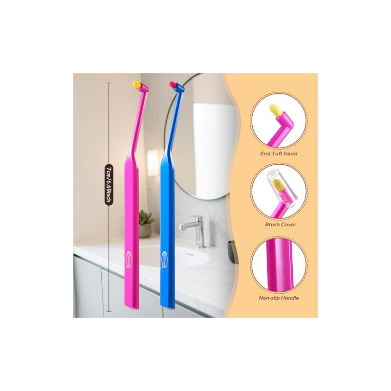 B Rush® Cepillo de dientes con mechón de extremo para