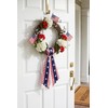 2 Pack Patriotic Wreath Sash for Front Door, 5" W