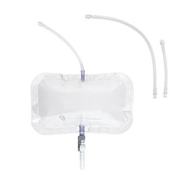 Nexus Nephrostomy Drainage Bags - Single Inlet with Extension Tubes (x10)