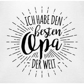 Shirtracer - Baby Bodysuit Boy Girl - Sayings Baby - Ich Habe den besten Opa der Welt, 1 White
