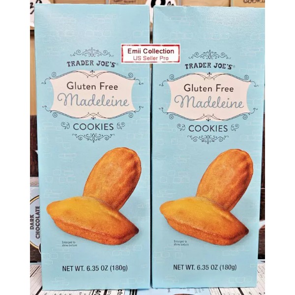 Trader Joe’s Gluten Free Madeleine Cookies 6.35oz 180g (2 Boxes)