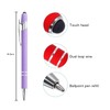 YWKJDDM Ballpoint Pen with Stylus Tip, 15PCS Retractable Ballpoint Pens,
