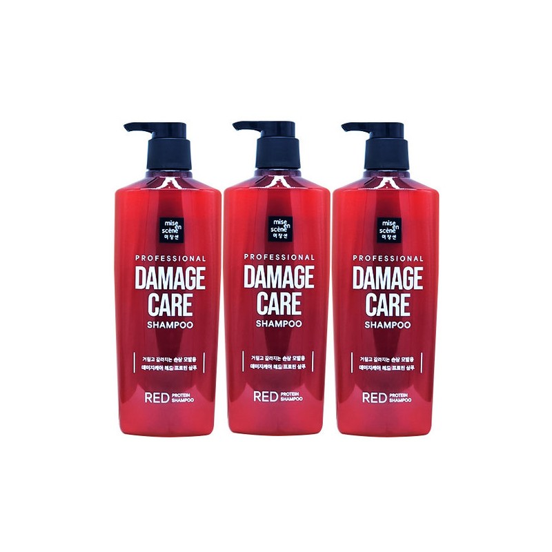 Mise-en-scène Damage Care Shampoo 680ml 3 pack / 미쟝센 데미지케어