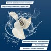 VRIWOY OEM Upgrade Aluminum 14×19 Outboard Motor Boat Propeller fit