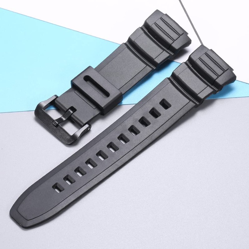 WRISTARMOR Resin Band Replacement for Caiso MCW-100H/WS-220/HDD-S100 Watch Strap