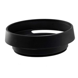 Fotasy Metal Curved Lens Hood - 52mm Vented Hood for Fuji, Leica, Olympus, Panasonic, Sony Lenses