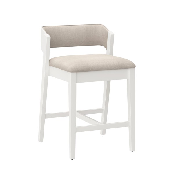 Hillsdale Furniture Dresden Wood Counter Height Stool, White