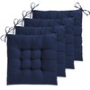 ELFJOY 4 Pack Chair Cushions for Dining Chairs 17x17 inch