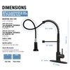 DJS Kitchen Faucets with Pull Down Sprayer Oil Rubbed Brozone