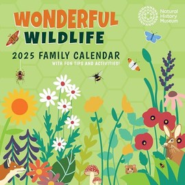 2025 Natural History Museum Wonderful Wildlife Square Family Wall Calendar