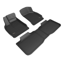 3D MAXpider Custom Fit Kagu Floor Mat (Black) Compatible with Lucid Air Touring/Pure 2022-2024 - Full Set