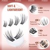 Focipeysa Natural Look Lash Clusters Wispy Cluster Eyelash Extensions 10-16mm
