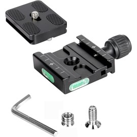 Koolehaoda 50 mm Quick Release Plate Clamp Compatible with Arca Swiss, Universal Quick Release Plate Adapter for DSLRs, Tripods, Monopods, Gimbals and Ball Heads