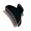 7cm Premium Acetate Jaw Clip (Black)