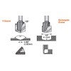 Amana Tool - 45745 Carbide V-Groove 90 Deg. Folding For