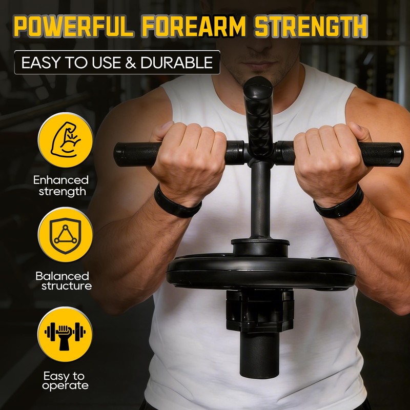 Vorynne Strong Arm Forearm Trainer & Wrist Strengthener, Adjustable Alloy