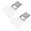 2Pcs Bench Grinder Eyeshield Stainless Steel Tool Shield for Grinder