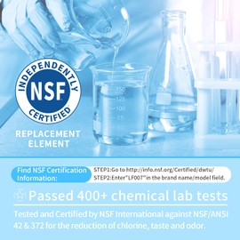 Lifefilter Replacement for MWF Refrigerator Water Filters, MWFP, HDX FMG-1, MWFA, GWF, GSE25GSHECSS, WFC1201, RWF1060, 197D6321P006, 9991, PC75009, 4 Pack