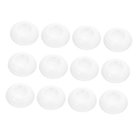 DOITOOL 12pcs Wall Door Protector Bumper Pad Transparent Door Handle Stopper Easy Installation Noise Reduction Flexible Wall Protectors for Home and Bathroom Use