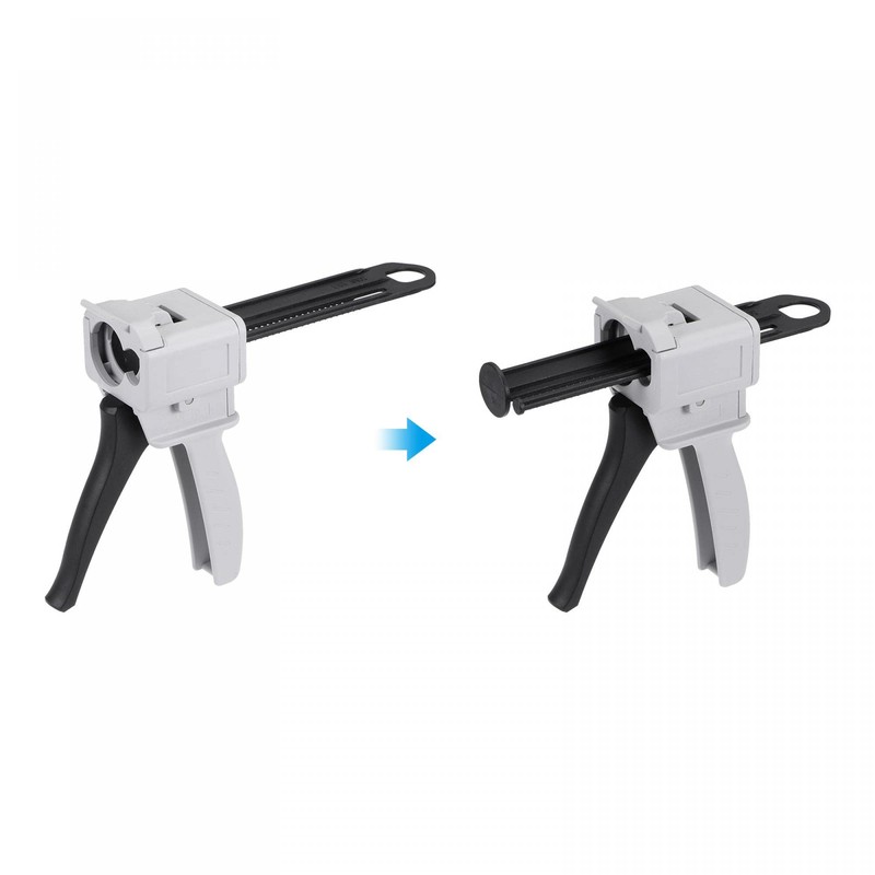 sourcing map 50ml Manual AB Epoxy Resin Mixing Applicator Dispenser