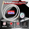 Exhaust Back Pressure Tester Kit with 6FT Stainless Steel Hose