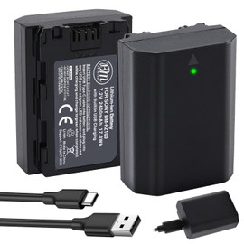 BM NP-FZ100 Battery with Built-in Charging Port for Sony Alpha 1, ZV-E10 II, ZV-E1, FX3 FX30, a7C R a7C II, a7S III, a6600, a6700, a7 III, a7R III a7R IV a7R V, a7 IV, a9 a9 II a9 III, A9R, A9S Camera