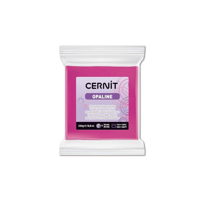 Cernit CE0880250460C Block Modelling Clay (Polymer) Opaline, Semi Translucent, Oven