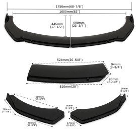 Unbranded For Chevy Silverado 1500 Front Bumper Lip Part Accessories Splitter Spoiler Body
