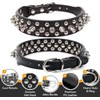 Spiked Dog Collar Soft PU Leather Rivet Spike Puppy Collar