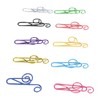100Pcs Cute Note Paper Clips 10 Colors Metal Music Note