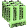 Zsolarigt 10 Pcs 2/3AAA NIMH Battery 1.2V 600mAh Rechargeable Battery