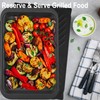 Czlizdyt Deep Grilling Prep and Serve Trays with lid, BBQ