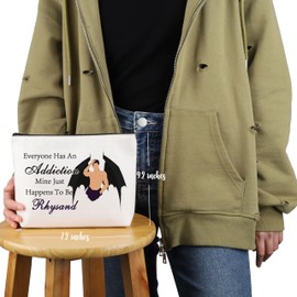 PYOUL Fantasy Book Reader Gift Everyone Has An Addiction R Makeup Bag, Book Fan, Cosmetic Bag, Book Lover, Gift, Addiction R Bag