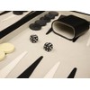 15" Deluxe Attache Backgammon Set - Black Case - Classic