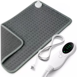 GLADTOP Electric Heating Pad Relieve Back Pain Muscle Pain 10 Different Heat Settings