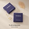Turandoss Initial Heart Zircon Stud Earrings for Women, 3 Pairs
