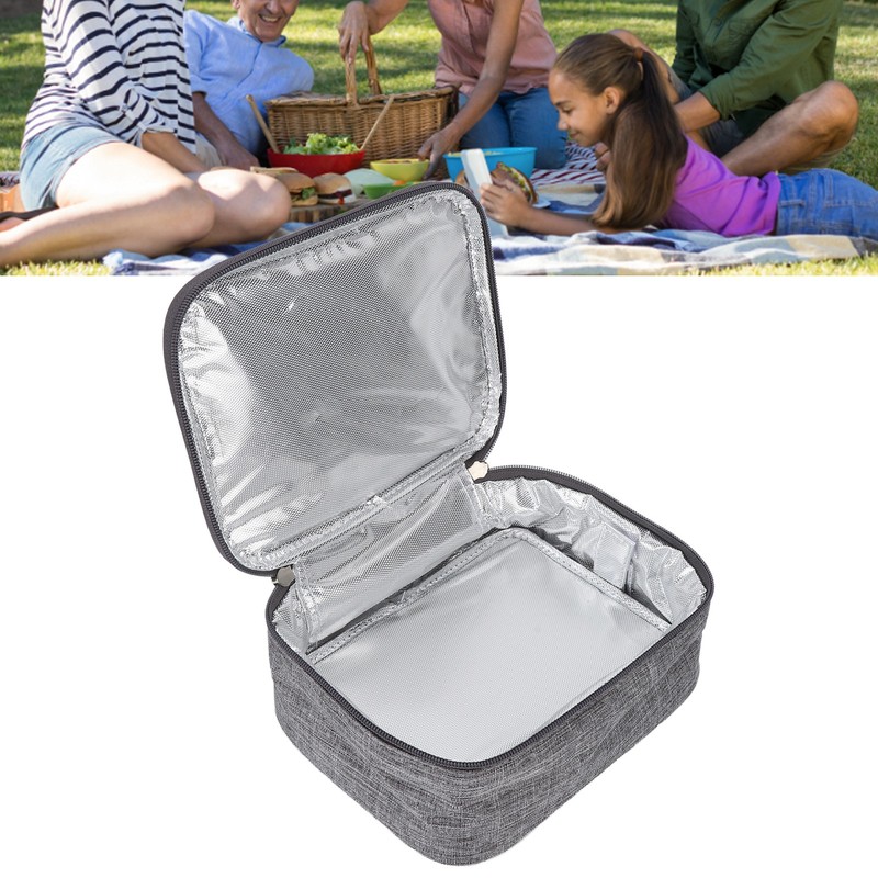 USB Heated Lunch Box Large Capacity Waterproof Oxford Cloth Lightweight