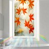 Nuxovilar Frosted Glass Maple Leaf Window Film, 16.9×39.4inch, Autumn Maple