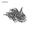 PATIKIL 20pcs 37lb High Speed 3 Roller Swivel Copper Barrel