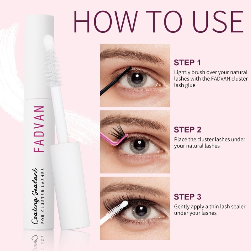 FADVAN Lash Sealant for Eyelash Extensions Overnighter Lash Sealer for