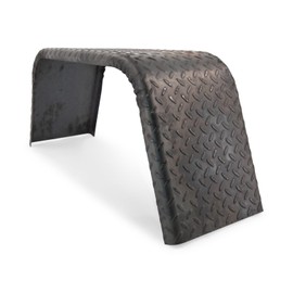 Steel Diamond Plate Utility Trailer Fender Single Axle 10 x 32 x 13in