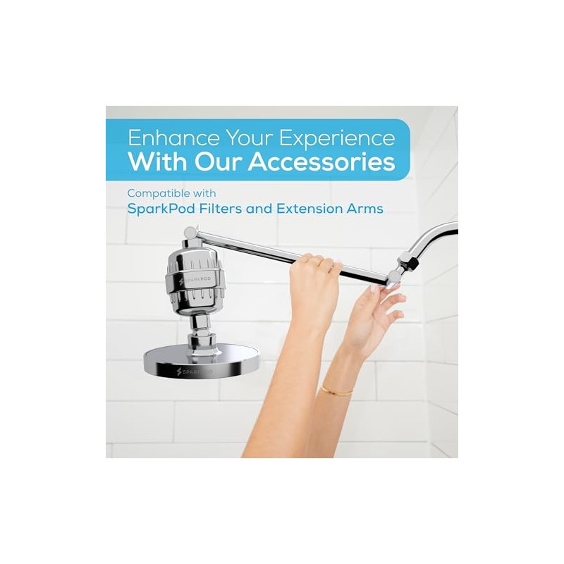 SparkPod Shower Head - High Pressure Rain - Luxury Design